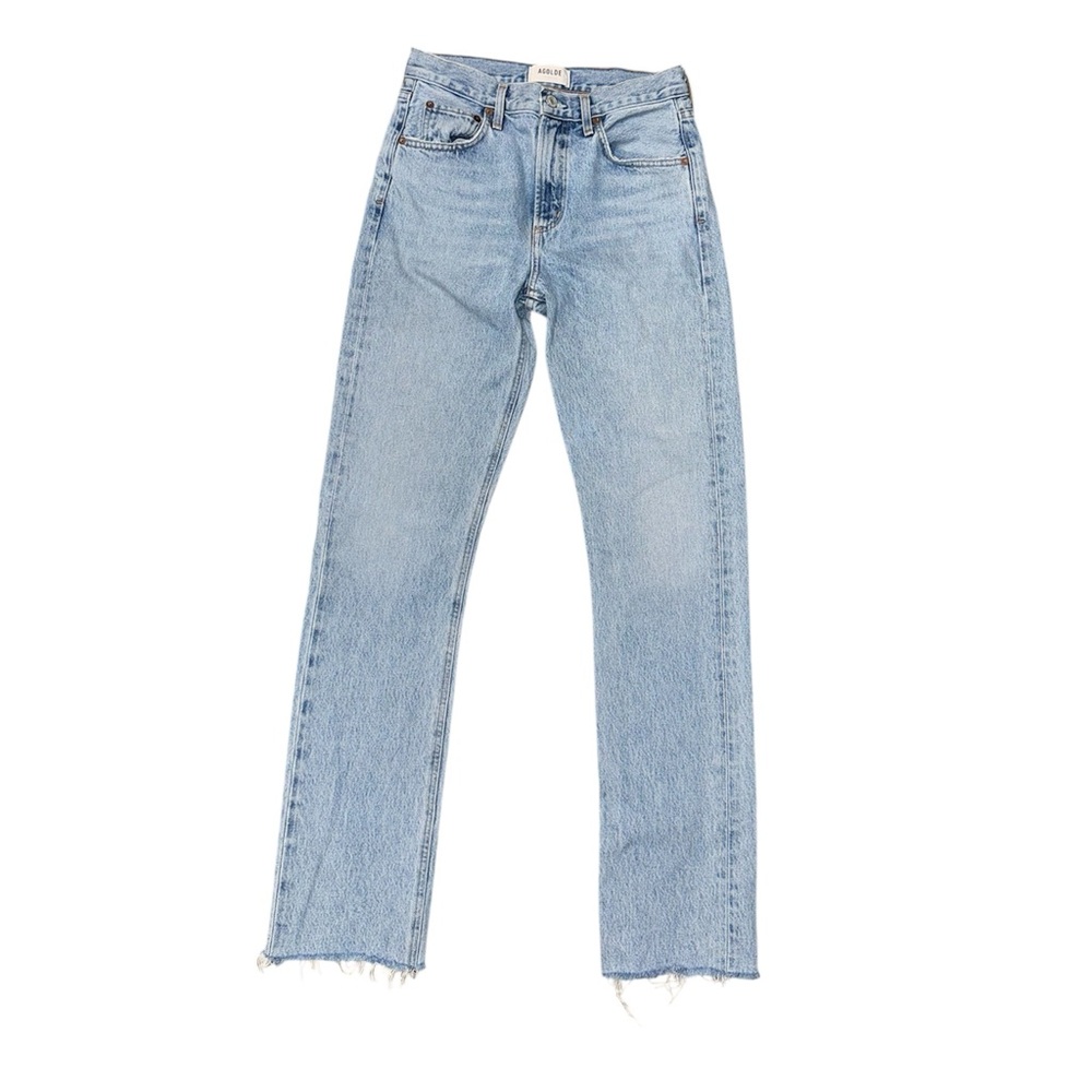 Agolde women’s denim straight leg 100% cotton jeans size 25